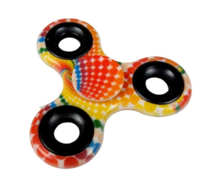 Antistresový Fidget Spinner Barevné konfety