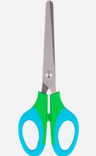 Nůžky s pryžovou rukojetí 16 cm