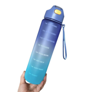 MOTIVAČNÍ FITNESS LAHEV NA PITÍ S ODMĚRKOU (1 L) II