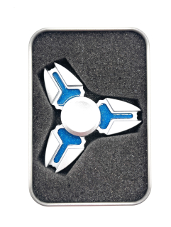 Fidget Spinner Silver Crab HQ tyrkysový