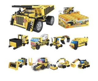 Cogo Construction 8in1 Stavební stroj 846 ks