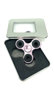 Fidget Spinner kovový růžový