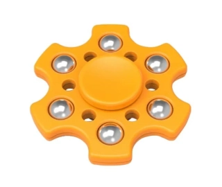 Fidget Spinner 6tiramenný žlutý