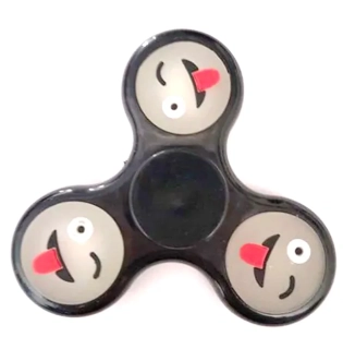 Antistresový Fidget Spinner Emoji černý