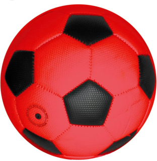 Fotbalový míč vel.5 červeno-černý