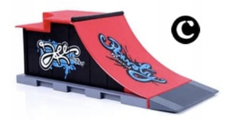 Fingerboard park C Prstový skateboard park stavebnice, rampa, skatepark