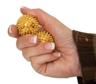 Akupresurní kuličky s magnety 2ks - 3,2 cm