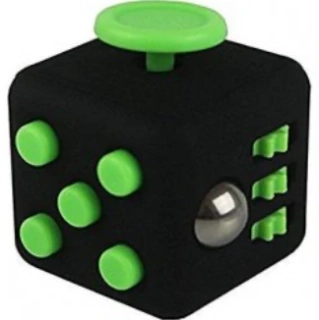 Antistresová kostka Fidget Cube černozelená
