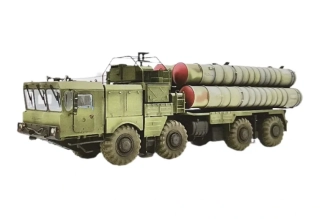 Vojenské auto s raketami stavebnice 7 x 2.5 cm