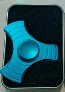 Fidget Spinner, Ufo 2, modré