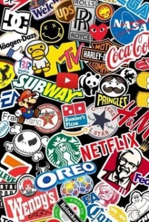 Stickers, plechová tabule 30x20 cm