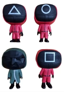 Squid Game, Hra na oliheň- 3D figurky 10cm se zbraní