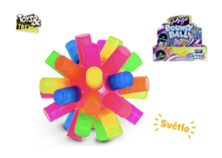Hopík 7 5 cm barevný na baterie se světlem