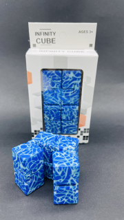 Infinity Cube Nekonečná kostka modrá žilkovaná
