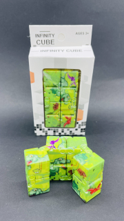 Infinity Cube Nekonečná kostka Zelený T-Rex
