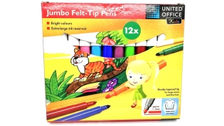 Fixy XXL 12ks, Jumbo Felt-Tip Pens 12x