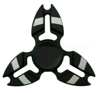 Fidget spinner kovový, Crab černý II.