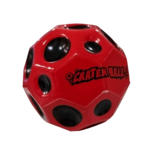 Fidget Crater Ball, antistresový míček červený