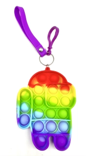 Pop It- klíčenka s poutkem Rainbow Among