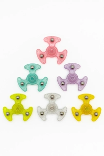 Fidget Spinner Ufo Glitter, sada 6 ks