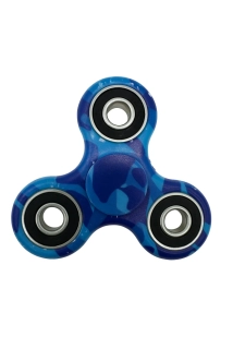Fidget Spinner, 4ložiskový Maskáč modrý