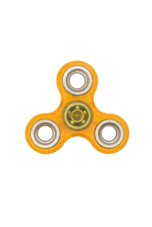 Fidget Spinner, Glitter oranžový