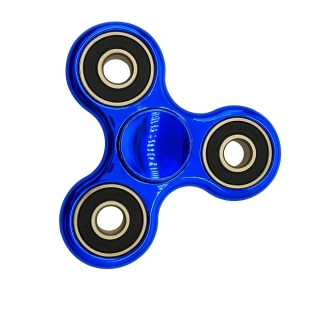 Fidget Spinner, 4ložiskový metalický modrý