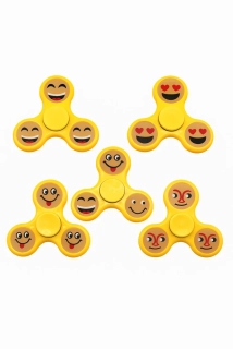 Antistresový Fidget Spinner Emoji žlutý sytý