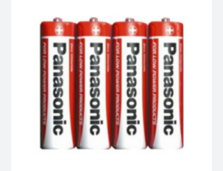 Baterie tužková Panasonic Zinc (vel. AAA ve fólii) 4ks