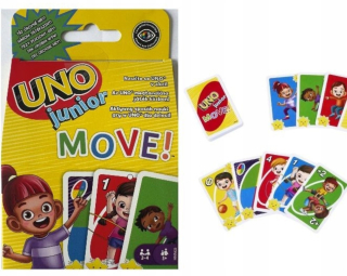 Mattel Games UNO JUNIOR MOVE , karetní hra, desková hra, rodinná hra