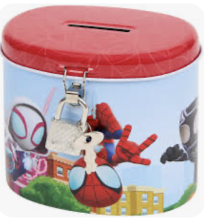 Kasička-Pokladnička se zámkem, Spiderman v akci