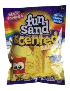 Vonný kinetický písek Fun Sand – Banana-banán