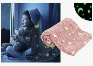 Dětská svítící deka Magic – Glow in the Dark růžová