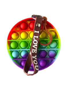 Pop It klíčenka Kolečko s poutkem