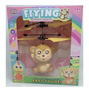 Létající opička – Flying Induction Aircraft (USB dobíjení) žlutá 