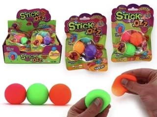 Míčky antistresové mačkací 3 ks v sáčku 