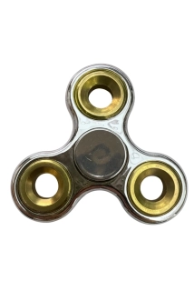 Fidget Spinner metalický stříbrný