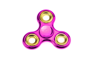 Fidget Spinner metalický růžovo-fialový