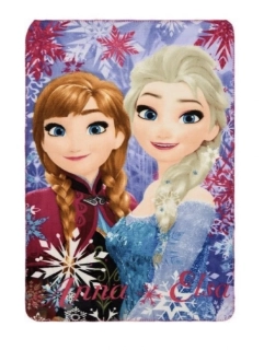 Dětská fleecová deka Disney Frozen – Anna a Elsa, Rozměr: 100 × 150 cm