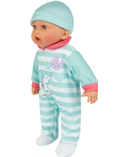 Playtive Panenka Kim se zvuky, 38 cm, tyrkysová