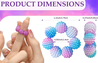 Smyslové akupunkturní prsteny 1 ks