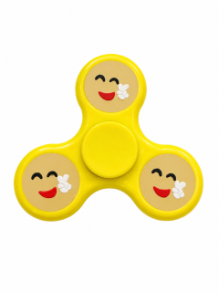 Antistresový Fidget Spinner Emoji žlutý
