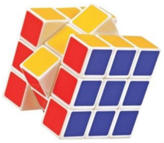 Kostka 3x3x3 bílá